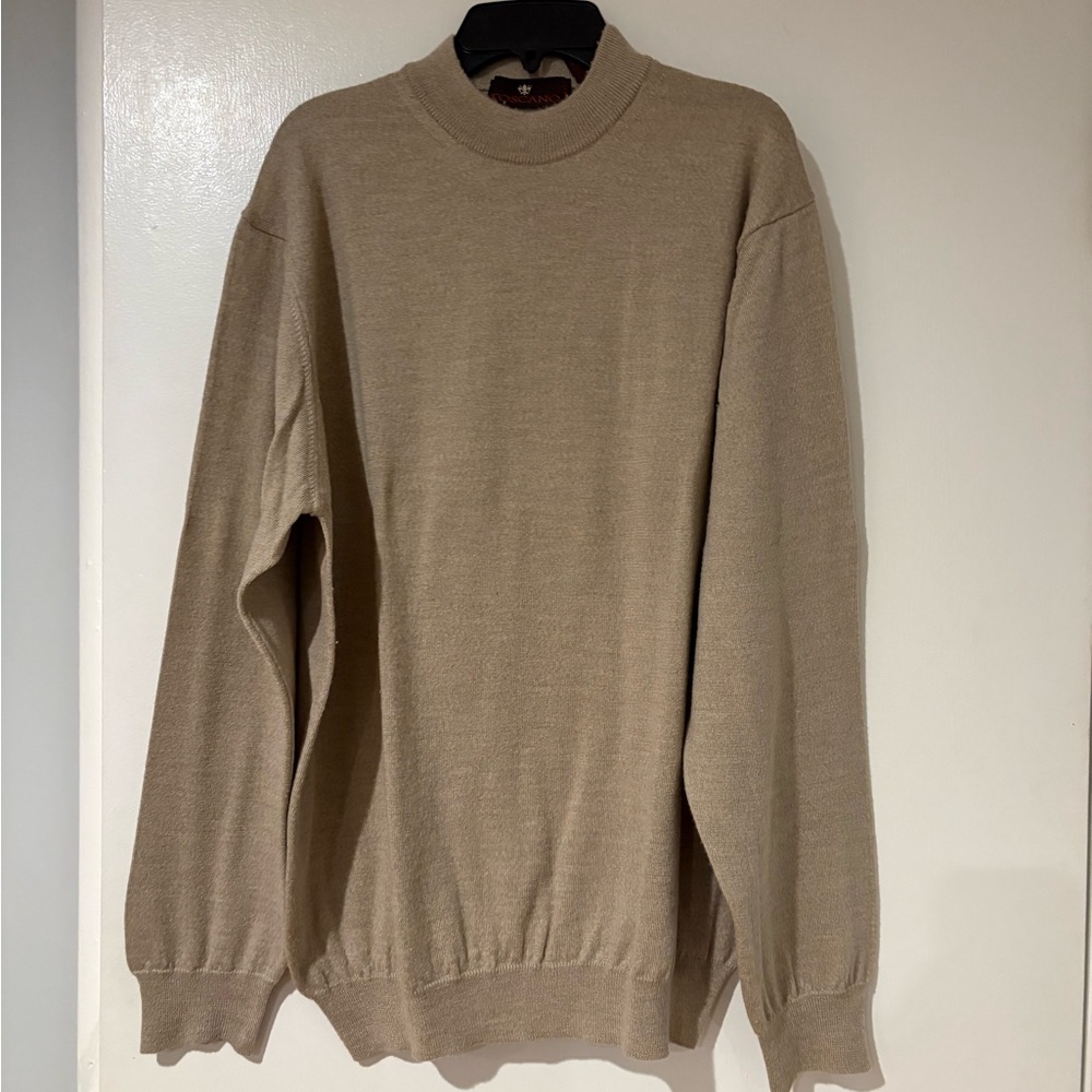 Men's Tan cashmere  Sweater